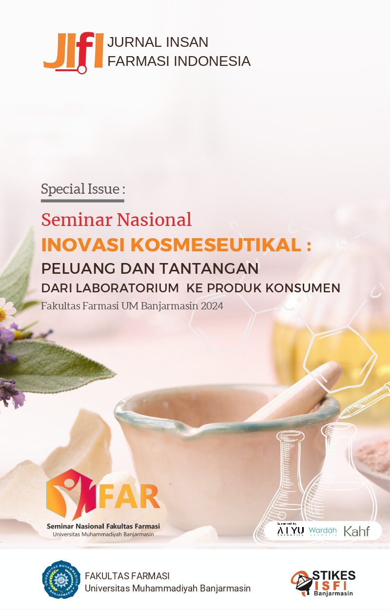 Jurnal Insan Farmasi Indonesia : Pengaruh Konsentrasi Etanol Terhadap Rendemen Ekstrak Daun Jati Belanda (Guazuma ulmifolia) dan Daun Sukun(Artocarpus altilis)