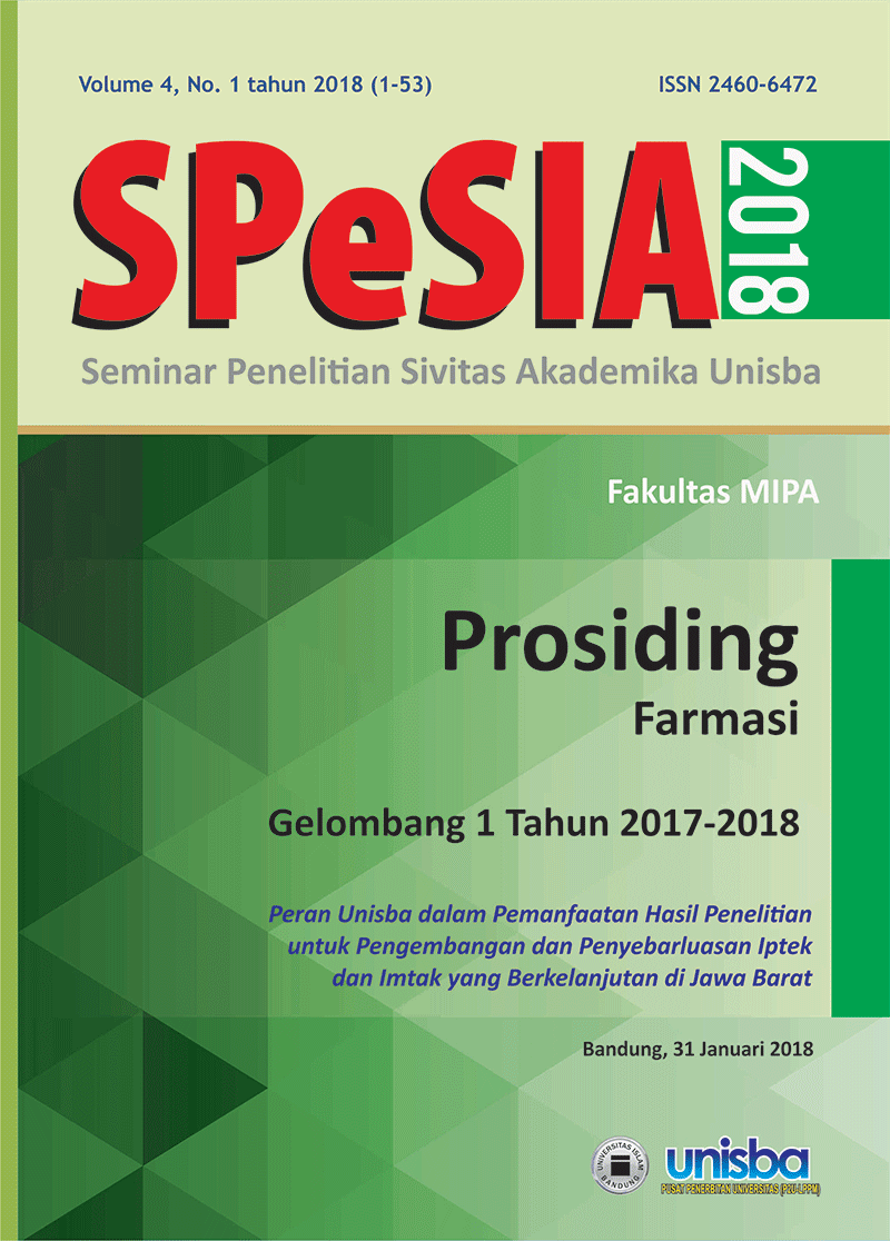 Prosiding Farmasi Gelombang 2 Tahun 2018 Vol. 4 No. 1
