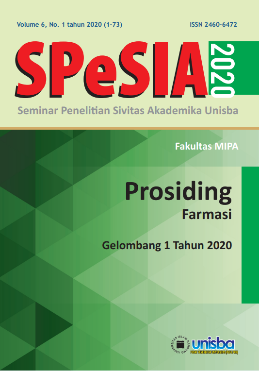 Prosiding Farmasi Gelombang 2 Tahun 2020 Vol. 6 No. 1