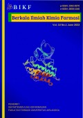 Jurnla Berkala Ilmiah Kimia Farmasi Vol. 10 No.1 Juni 2023 Terakreditasi Sinta 5