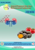 Jurnal Farmasi dan Ilmu Kefarmasian Indonesia Vol. 8 No.1 April 2021 Terakreditasi Sinta 2