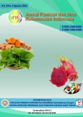 Jurnal Farmasi dan Ilmu Kefarmasian Indonesia Vol. 8 No.2 Agustus 2021 Terakreditasi Sinta 2