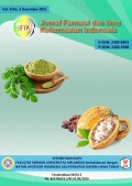 Jurnal Farmasi dan Ilmu Kefarmasian Indonesia Vol. 8 No.3 Desember 2021 Terakreditasi Sinta 2