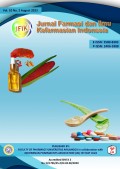 Jurnal Farmasi dan Ilmu Kefarmasian Indonesia Vol. 10 No.2 Agustus 2023 Terakreditasi Sinta 2