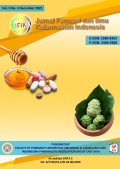 Jurnal Farmasi dan Ilmu Kefarmasian Indonesia Vol. 9 No.3 Desember 2022 Terakreditasi Sinta 2