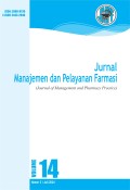 Jurnal Manajemen dan Pelayanan Farmasi Vol.14 No.3 2024 Terakreditasi Sinta 2